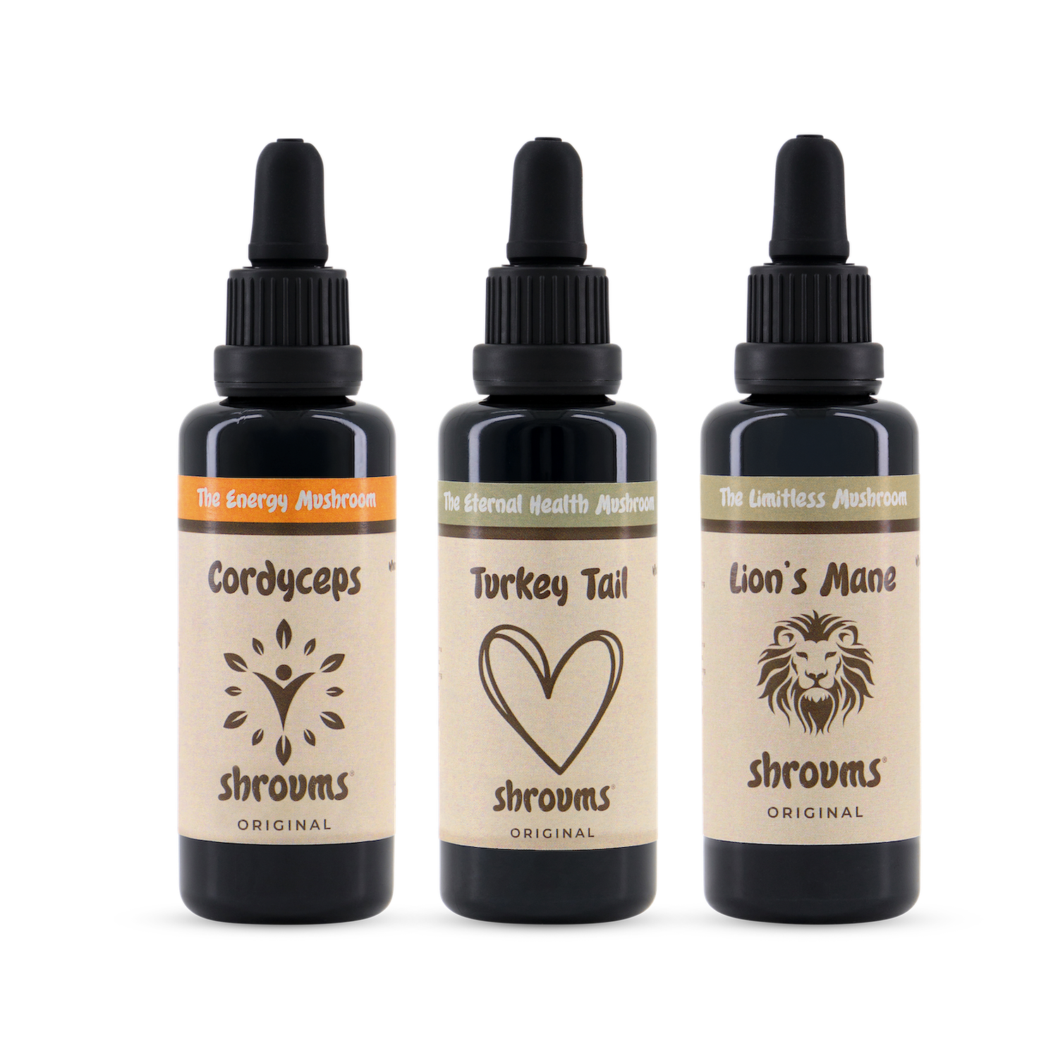 AM Pack – Cordyceps, Lion’s Mane and Turkey Tail