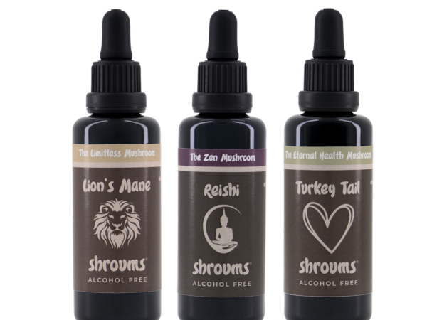 turkey tail, reishi, lions mane alcohol free